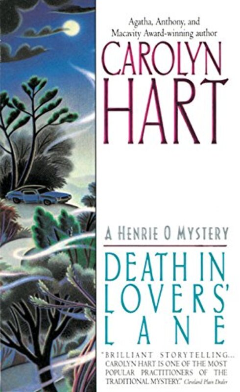 Book cover for "Death in Lovers' Lane" by Carolyn Hart