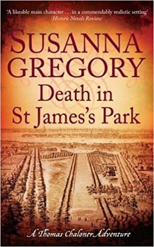 Book cover for "Death in St James's Park" by Susanna Gregory