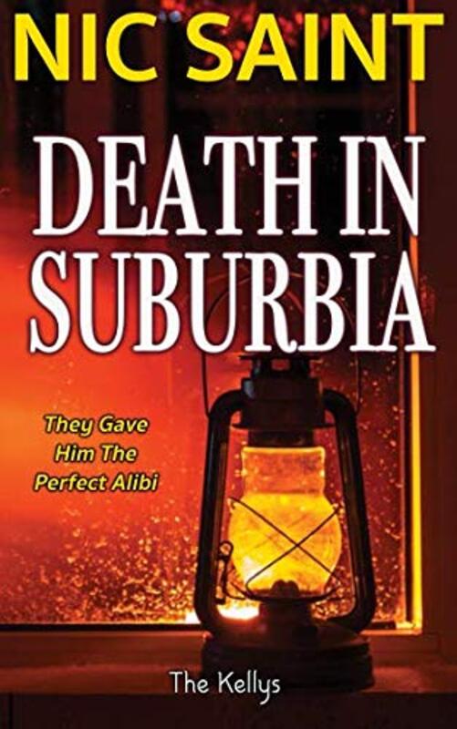 Book cover for "Death in Suburbia" by Nic Saint