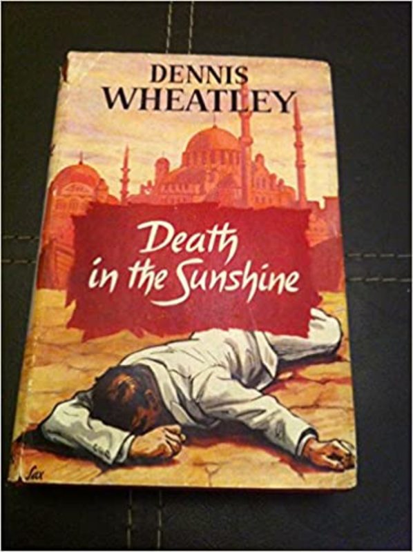 Book cover for "Death in Sunshine" by Dennis Wheatley