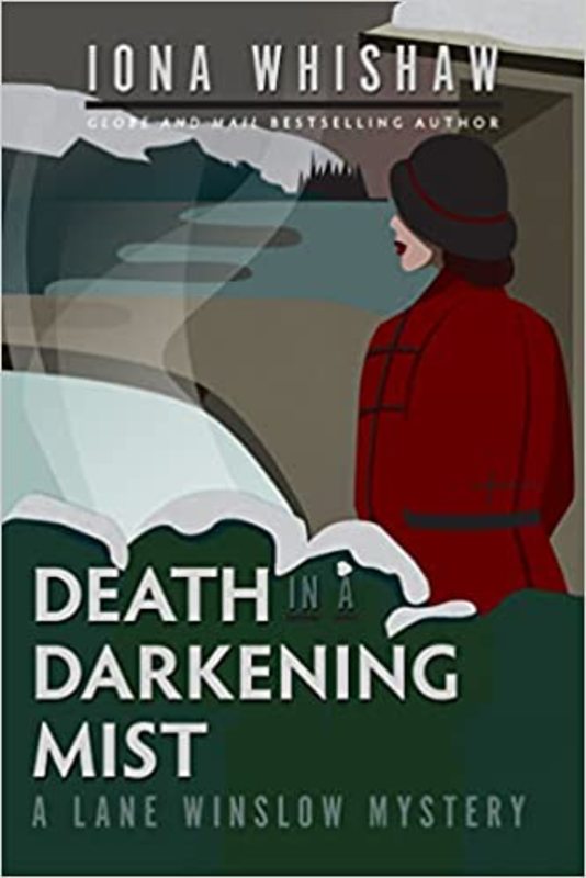 Book cover for "Death in a Darkening Mist" by Iona Whishaw