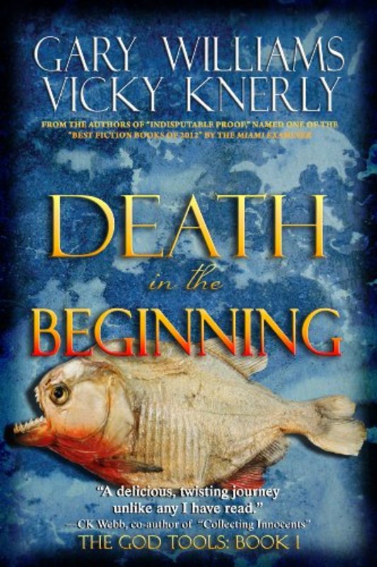 Book cover for "Death in the Beginning" by Vicky Knerly