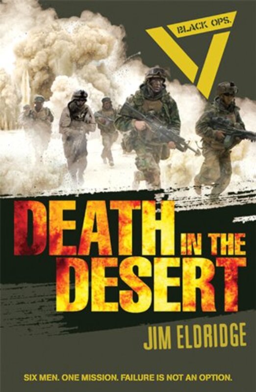 Book cover for "Death in the Desert" by Jim Eldridge