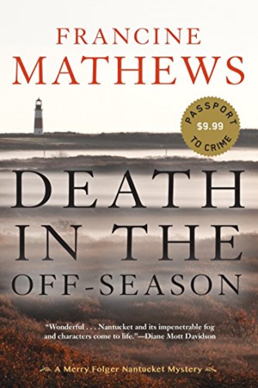 Book cover for "Death in the Off-Season" by Francine Mathews