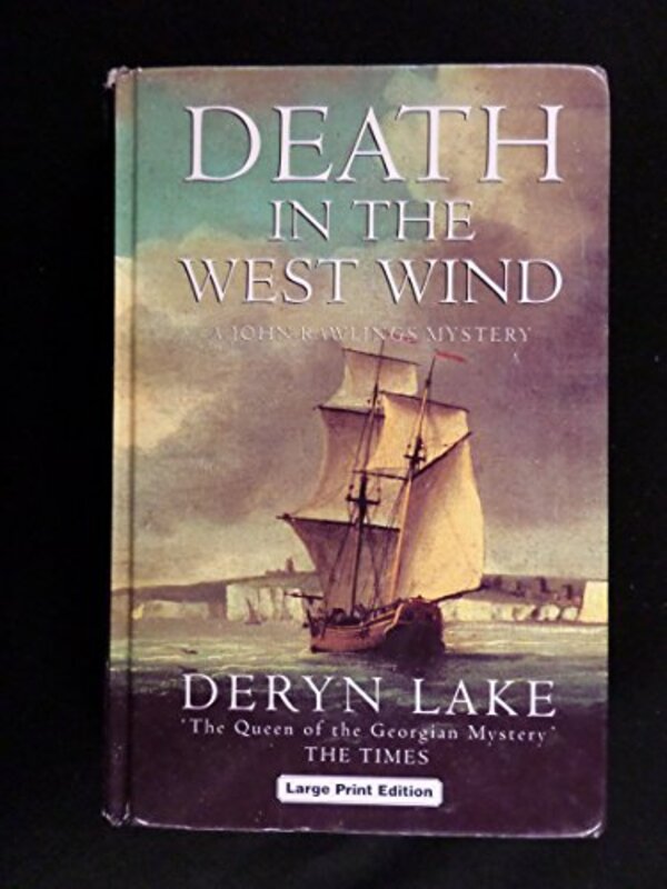 Book cover for "Death in the West Wind" by Deryn Lake
