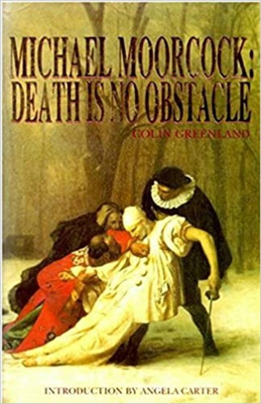Book cover for "Death is No Obstacle" by Michael Moorcock