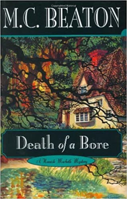 Book cover for "Death of a Bore" by MC Beaton