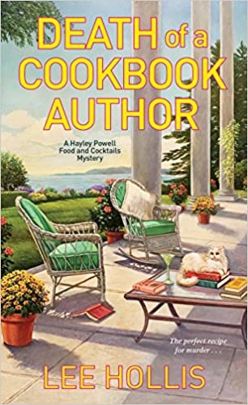 Book cover for "Death of a Cookbook Author" by Lee Hollis