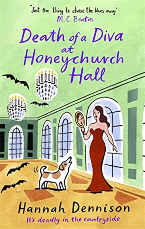 Book cover for "Death of a Diva at Honeychurch Hall" by Hannah Dennison