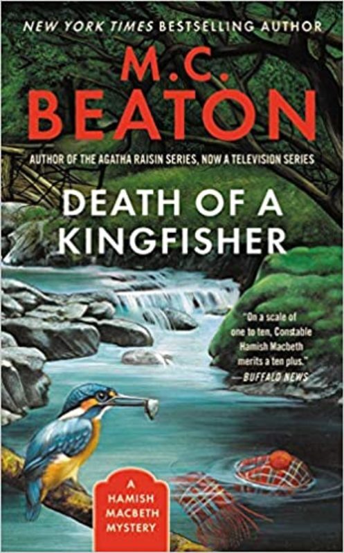 Book cover for "Death of a Kingfisher" by MC Beaton