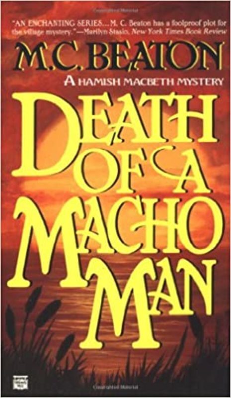 Book cover for "Death of a Macho Man" by MC Beaton