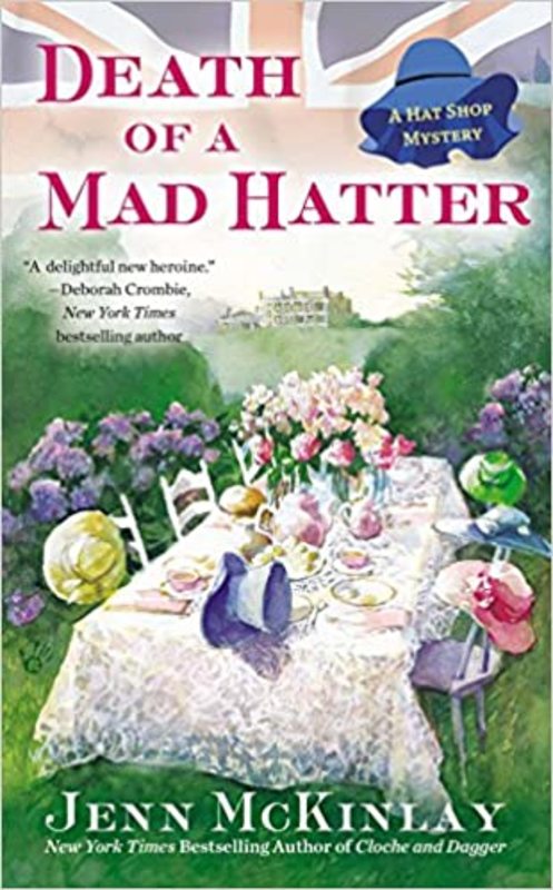 Book cover for "Death of a Mad Hatter" by Jenn McKinlay