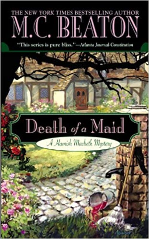 Book cover for "Death of a Maid" by MC Beaton