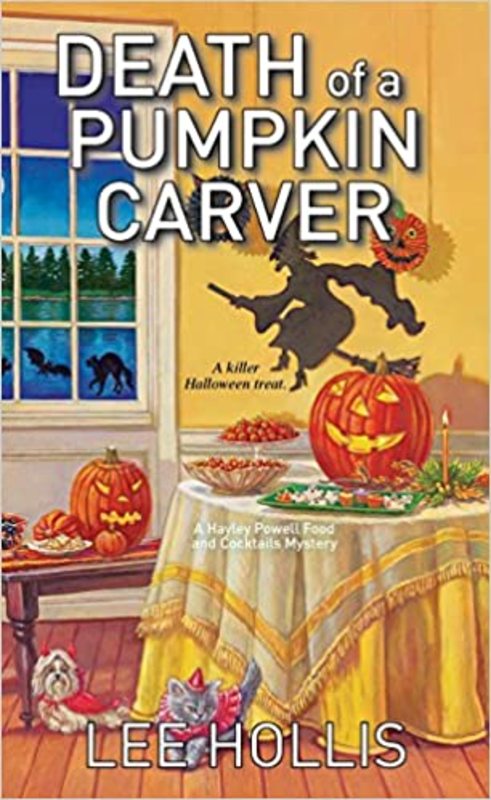 Book cover for "Death of a Pumpkin Carver" by Lee Hollis