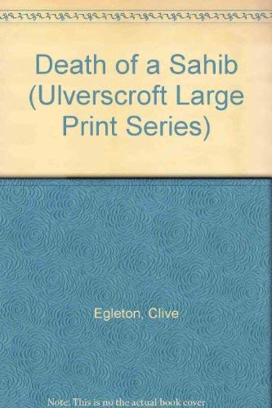 Book cover for "Death of a Sahib" by Clive Egleton