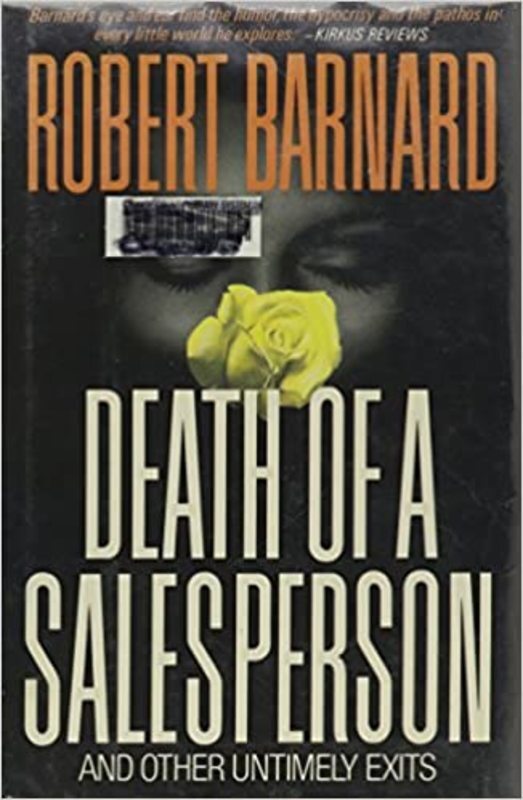 Book cover for "Death of a Salesperson" by Robert Barnard