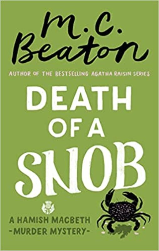 Book cover for "Death of a Snob" by MC Beaton