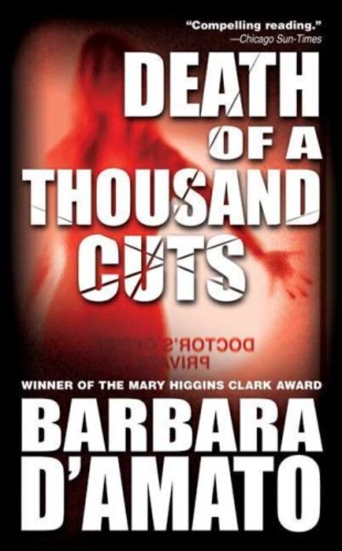 Book cover for "Death of a Thousand Cuts" by Barbara D'Amato