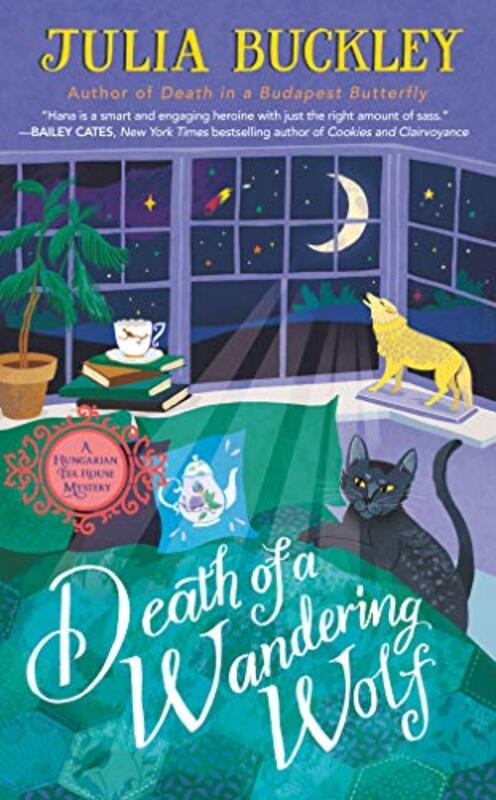 Book cover for "Death of a Wandering Wolf" by Julia Buckley