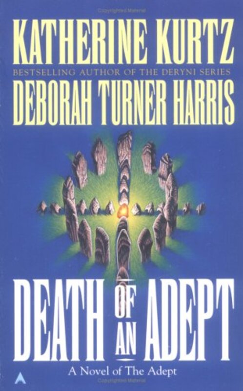 Book cover for "Death of an Adept" by Katherine Kurtz