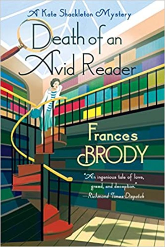 Book cover for "Death of an Avid Reader" by Frances Brody