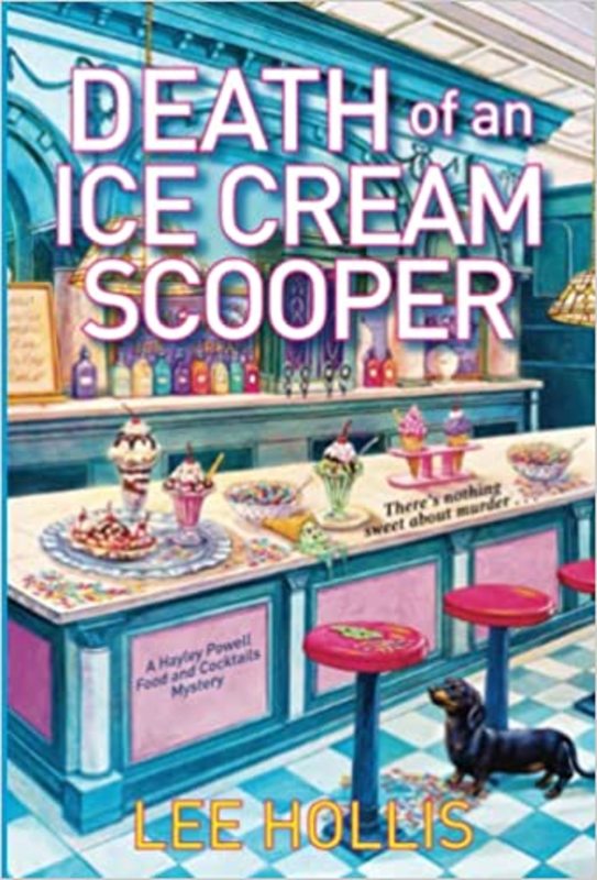 Book cover for "Death of an Ice Cream Scooper" by Lee Hollis