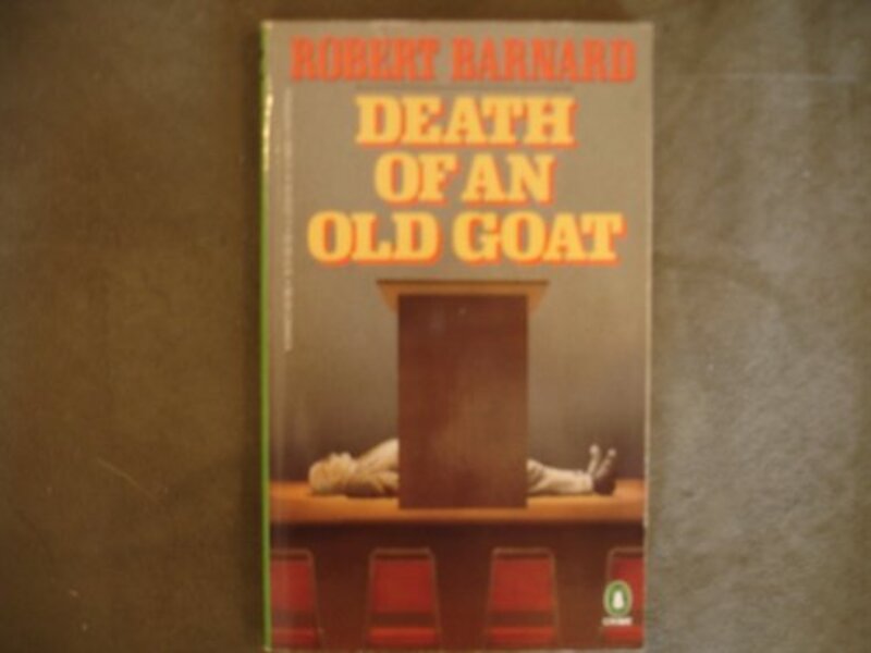 Book cover for "Death of an Old Goat" by Robert Barnard