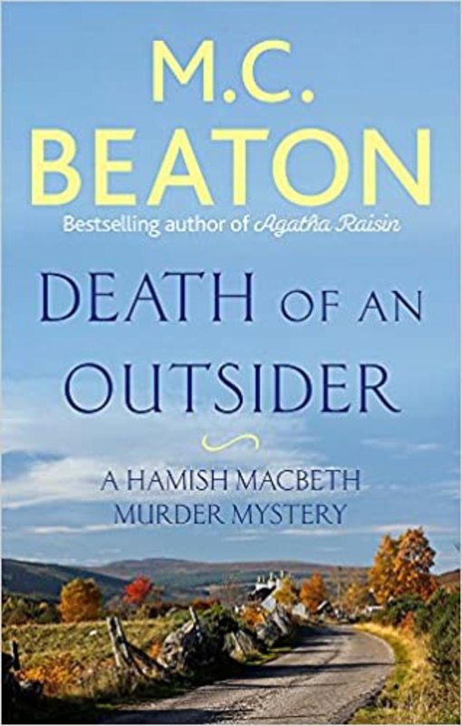 Book cover for "Death of an Outsider" by MC Beaton