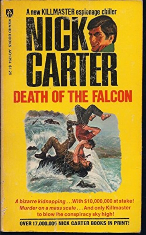Book cover for "Death of the Falcon" by Nick Carter