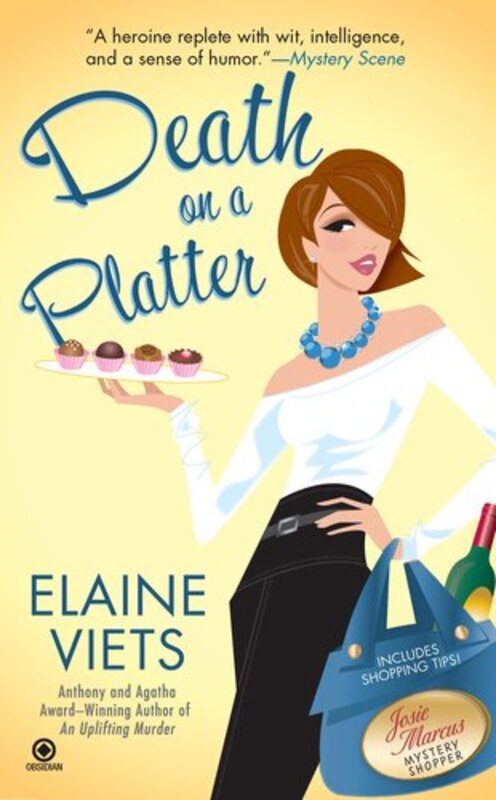 Book cover for "Death on a Platter" by Elaine Viets