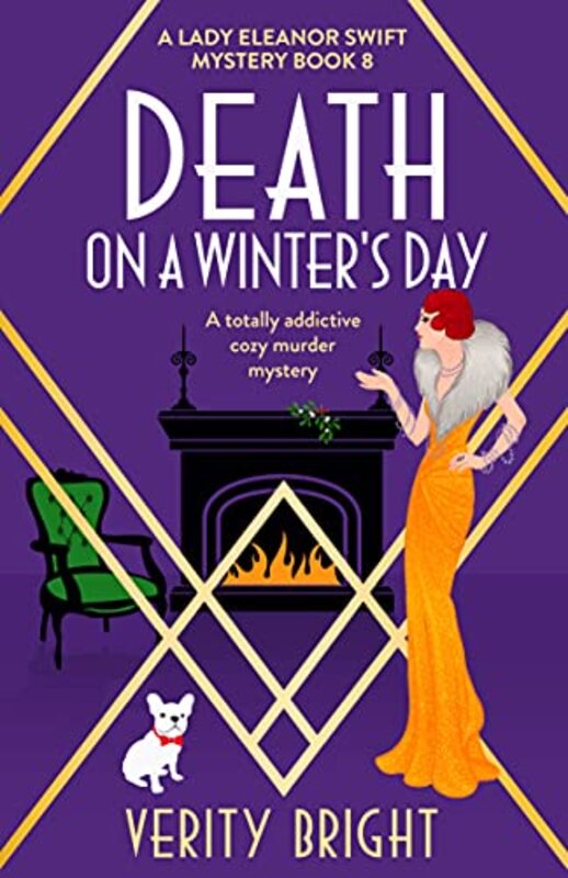 Book cover for "Death on a Winter's Day" by Verity Bright