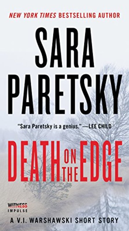 Book cover for "Death on the Edge" by Sara Paretsky