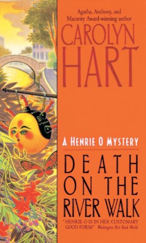 Book cover for "Death on the River Walk" by Carolyn Hart