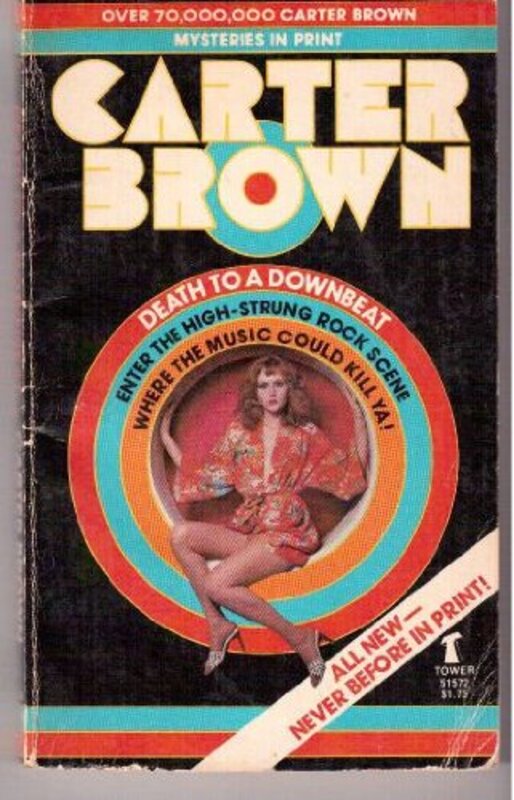 Book cover for "Death to a Downbeat" by Carter Brown