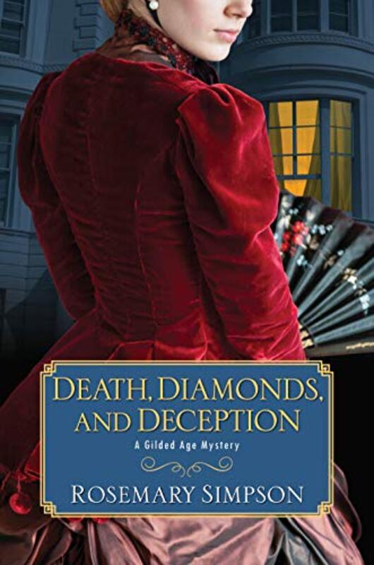 Book cover for "Death, Diamonds, and Deception" by Rosemary Simpson