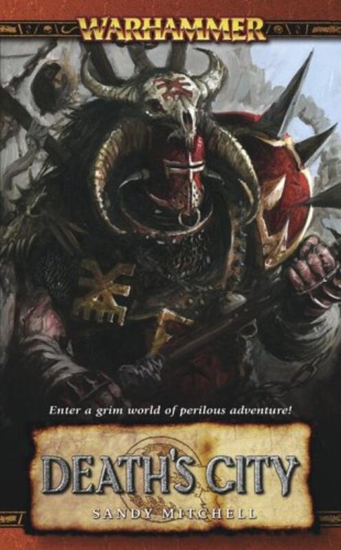 Book cover for "Death's City" by Sandy Mitchell