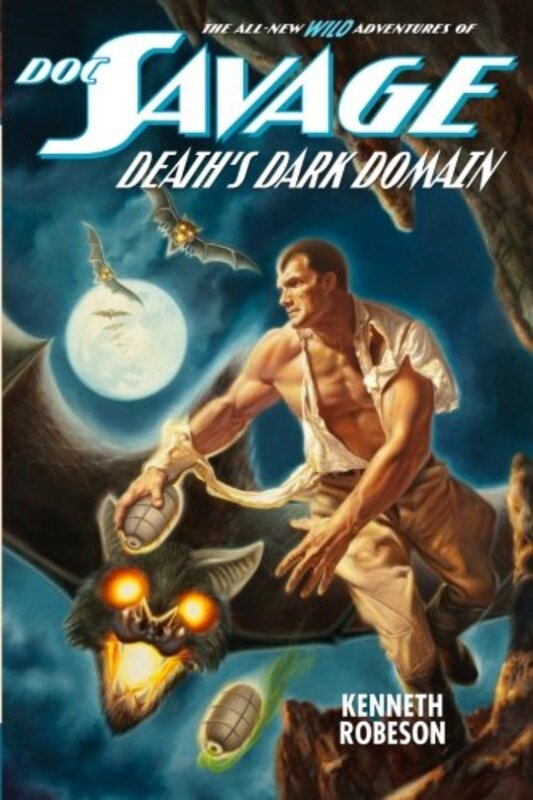 Book cover for "Death's Dark Domain" by Kenneth Robeson