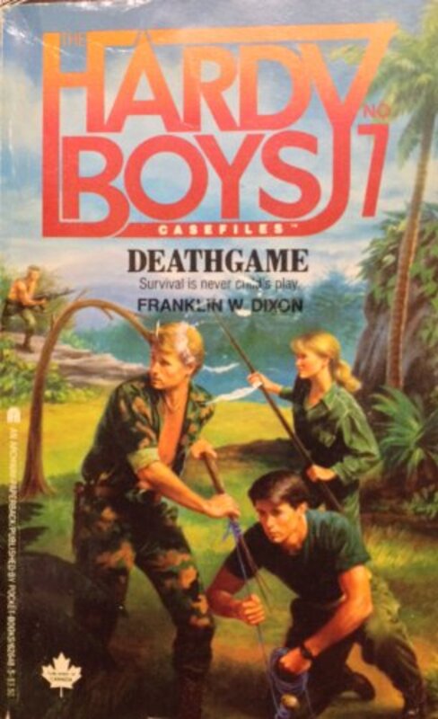 Book cover for "Deathgame" by Franklin W Dixon