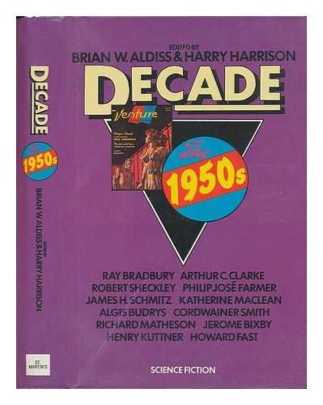 Book cover for "Decade, the 1950s" by Harry Harrison