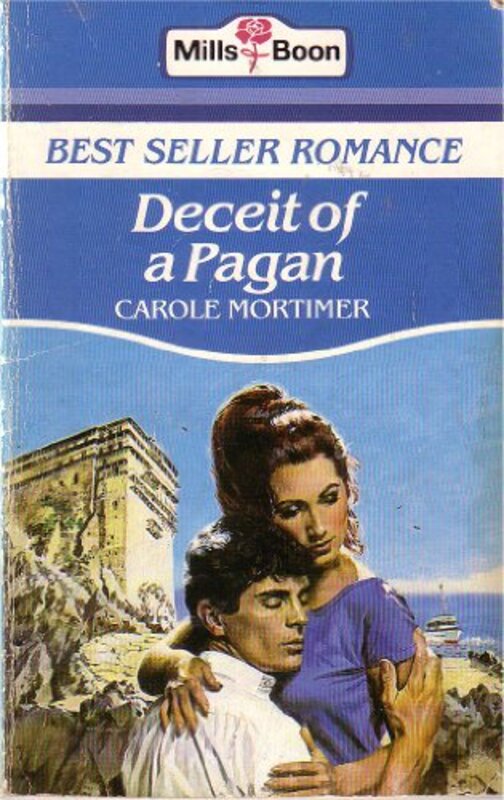 Book cover for "Deceit of a Pagan" by Carole Mortimer