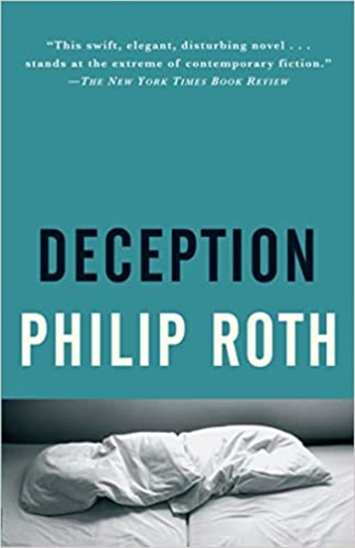 Book cover for "Deception" by Philip Roth