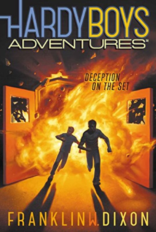 Book cover for "Deception on the Set" by Franklin W Dixon