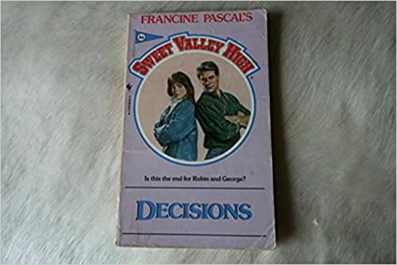 Book cover for "Decisions" by Francine Pascal