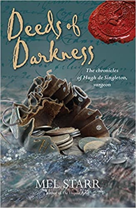 Book cover for "Deeds of Darkness" by Mel Starr