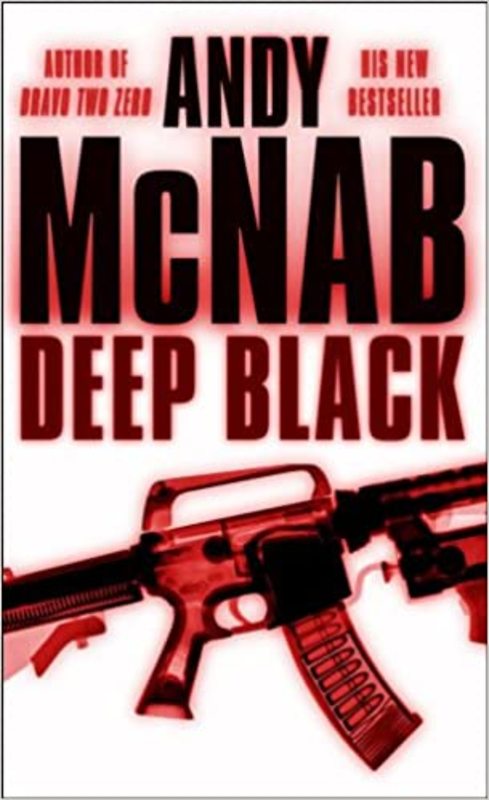 Book cover for "Deep Black" by Andy McNab