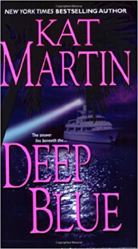Book cover for "Deep Blue" by Kat Martin