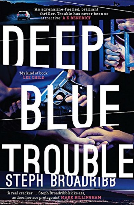 Book cover for "Deep Blue Trouble" by Steph Broadribb