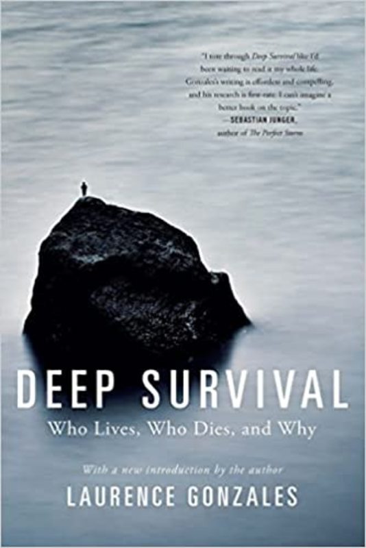Book cover for "Deep Survival" by Laurence Gonzales