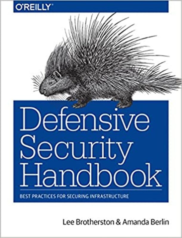 Book cover for "Defensive Security Handbook" by Lee Brotherston