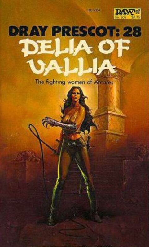 Book cover for "Delia of Vallia" by Kenneth Bulmer